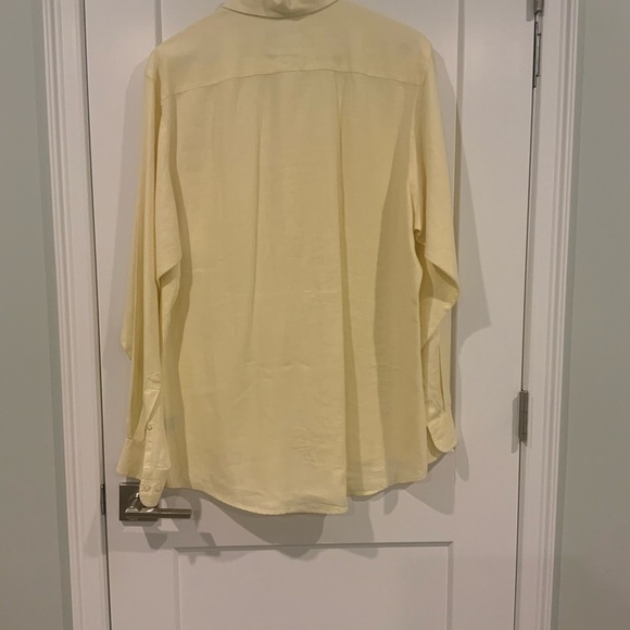 Murano Light Yellow Casual Button Down Shirt Long Sleeve Large - Picture 5 of 7